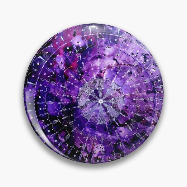 Item preview, Purple Haze, Mandala, Round Painting designed and sold by MichaelaMiller.