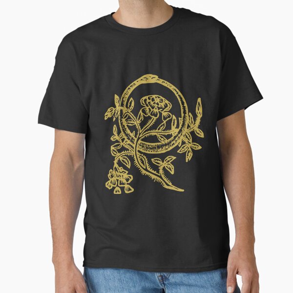 Item preview, Ouroboros Rose Alchemy Emblème gothique médiéval designed and sold by h44k0n.
