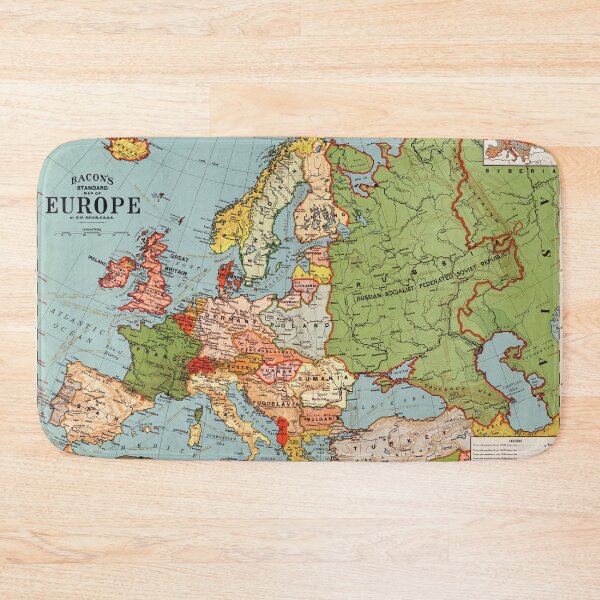 Item preview, Bacon's standard map of Europe by George Bacon designed and sold by upoutandaway.