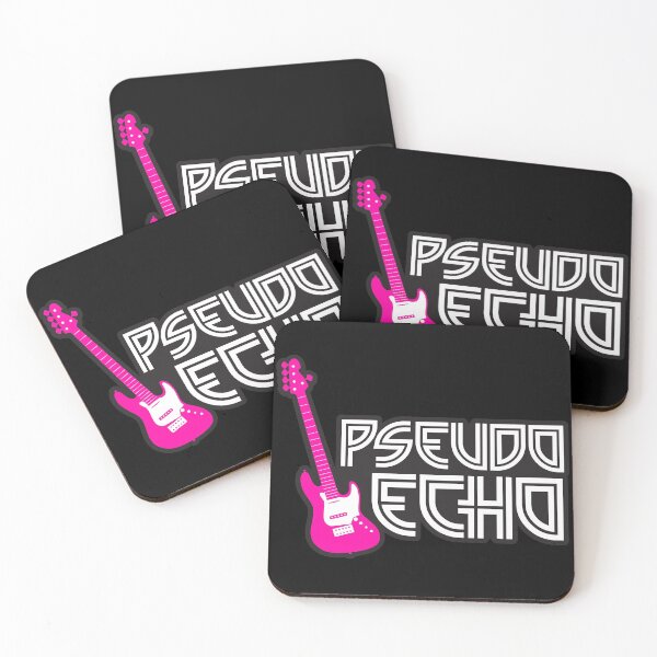 Aperçu de l'œuvre Guitare Pseudo Echo - rose et blanc créée et vendue par poledancedesign.