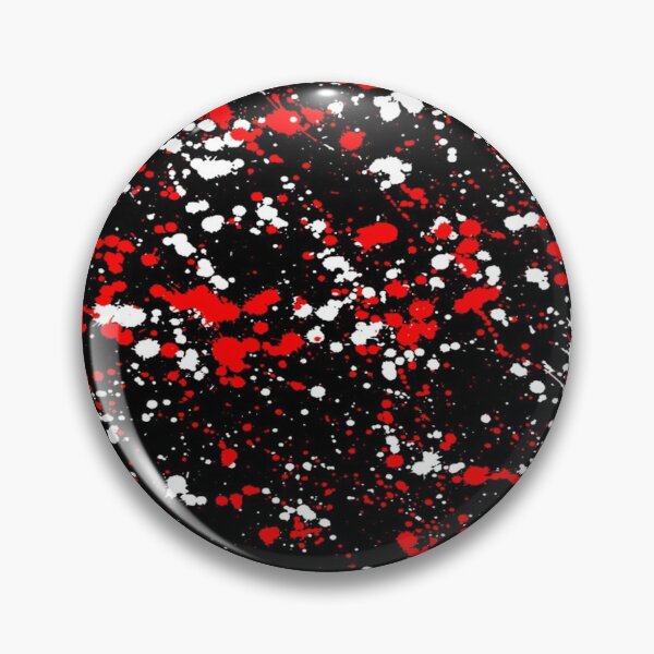 Item preview, Red and White Paint Splatters on Black designed and sold by lmcvinco.