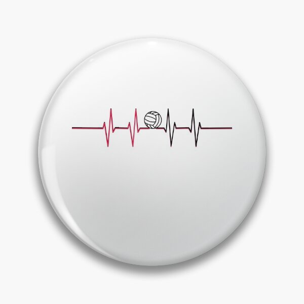 Item preview, Volleyball coach beach volleyball heartbeat EKG designed and sold by lsvds.