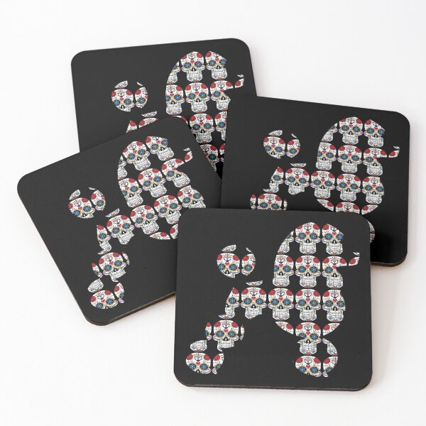 Item preview, poodle silhouette skull pattern for dog lovers  designed and sold by cathelkav.