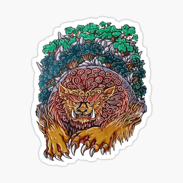 Tattoo amulets with lion dragon turtle and bug  Stock Image  Everypixel