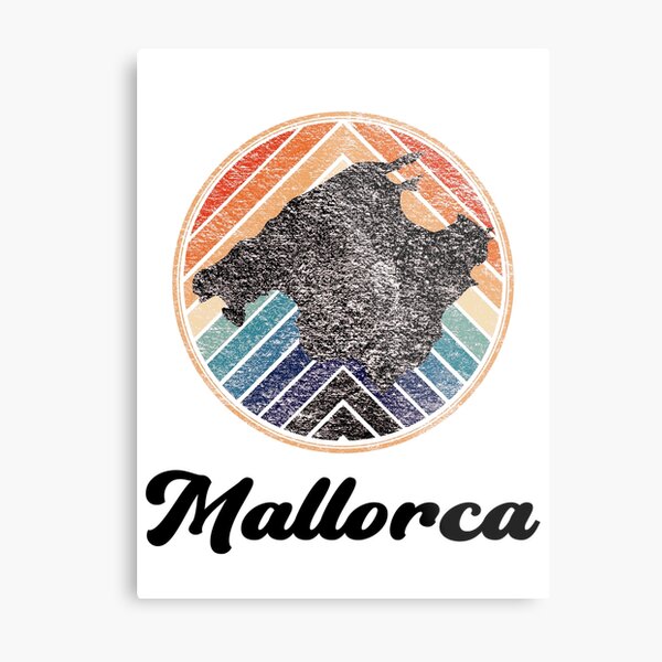 mallorca summer retro vintage  Metal Print
