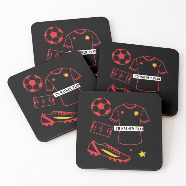 Item preview, Soccer Artwork in Red designed and sold by TeeZoneZtore.