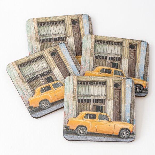 Item preview, Yellow car Cuba designed and sold by Vicki Moritz.