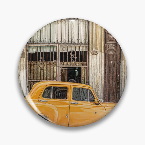 Item preview, Yellow car Cuba designed and sold by Vicki Moritz.