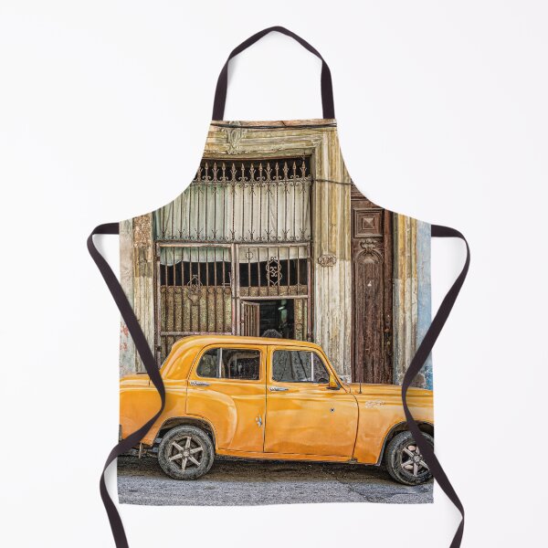 Item preview, Yellow car Cuba designed and sold by Vicki Moritz.