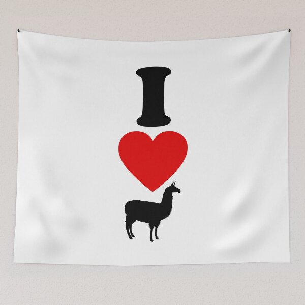 Item preview, I Heart Alpaca Llama I love alpacas and llamas designed and sold by DerNerd.