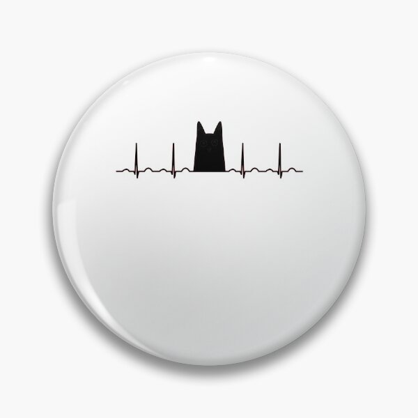 Item preview, black cat kids heartbeat gift designed and sold by pirminio.