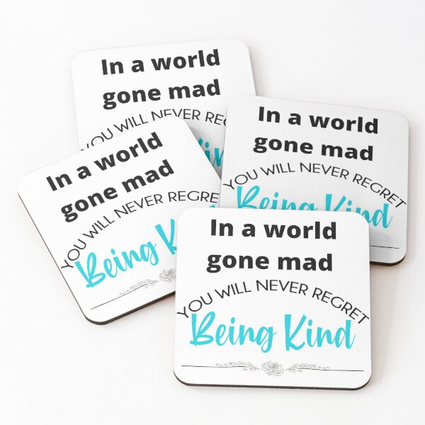 Item preview, You will never regret being kind designed and sold by TeeZoneZtore.