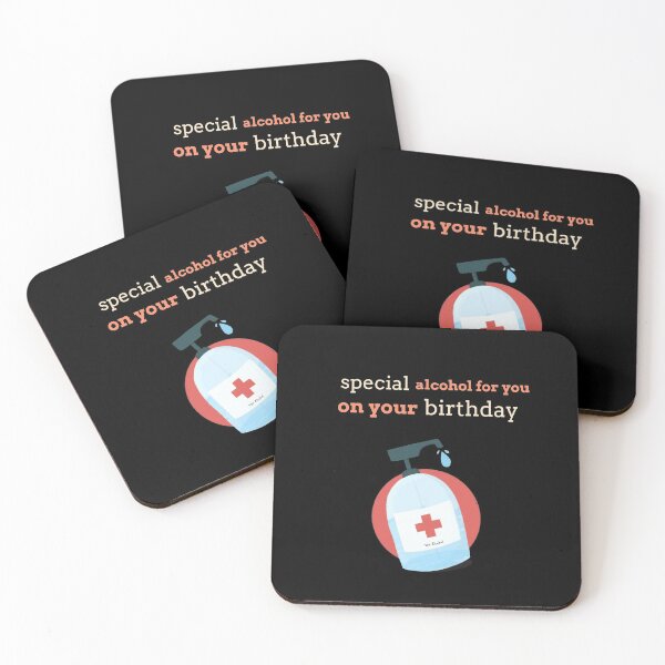 Item preview, Feliz cumpleaños durante el distanciamiento social en el año 2020 diseño divertido especial de alcohol designed and sold by helkav.