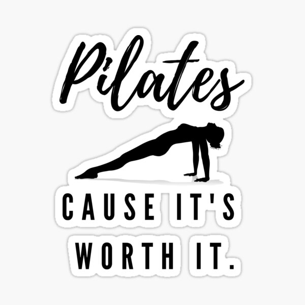 Pilates Quote Flexible Spine Workout Gift' Sticker