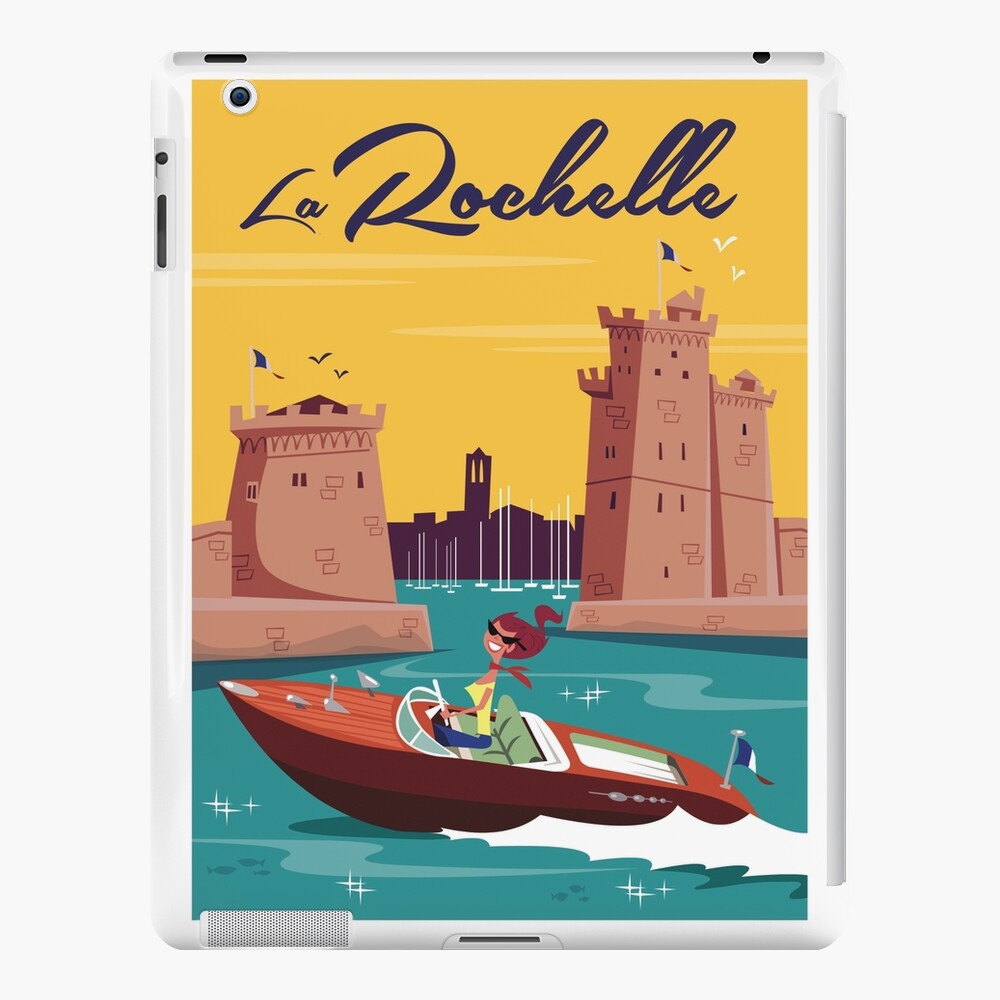 Affiche vintage du port de La Rochelle