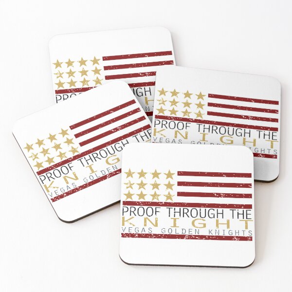 Item preview, Proof through the KNIGHT - American Flag - National Anthem - Hockey - Illustration designed and sold by VegasKnights.