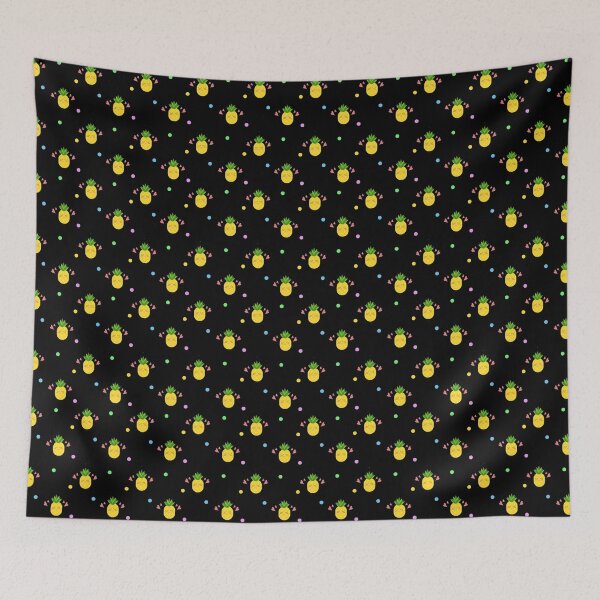 Item preview, Yellow Pineapple Fun Fruit Repeat Pattern - Summer Fruit Series designed and sold by kassiekewl.