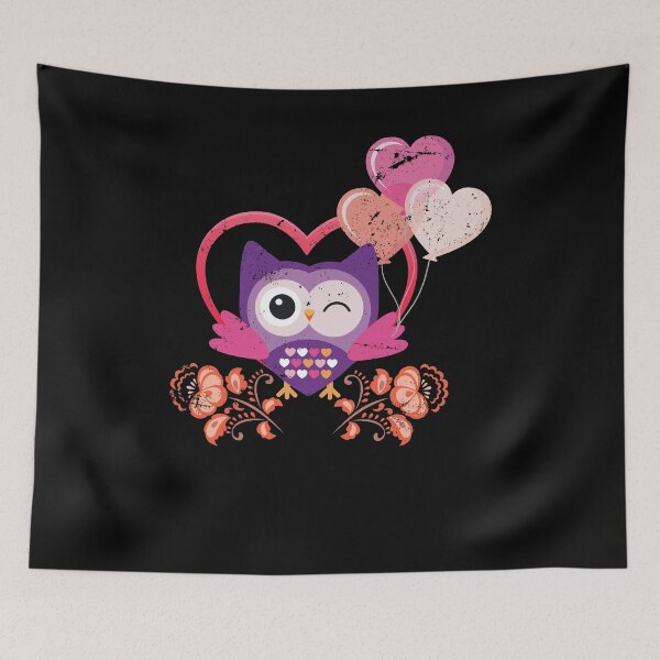 Artikelvorschau, Valentines Day Love Cute Owl entworfen und verkauft von bestshirtdesign.