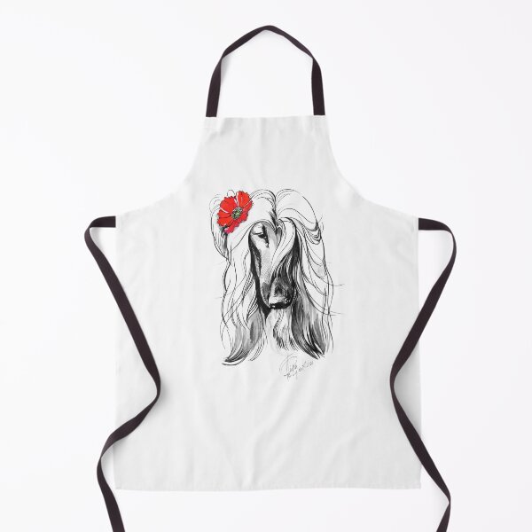 Item preview, Dog with a red flower designed and sold by TinaPolyak.