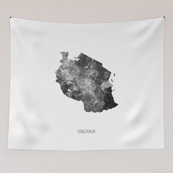 Item preview, Tanzania Watercolor Map designed and sold by ArtPrints.