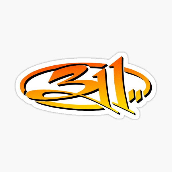 311 Logo Band Stickers | Redbubble