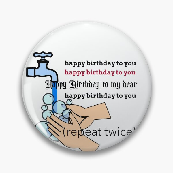 Item preview, Funny happy birthday during social distancing in year 2020 handwash designed and sold by helkav.
