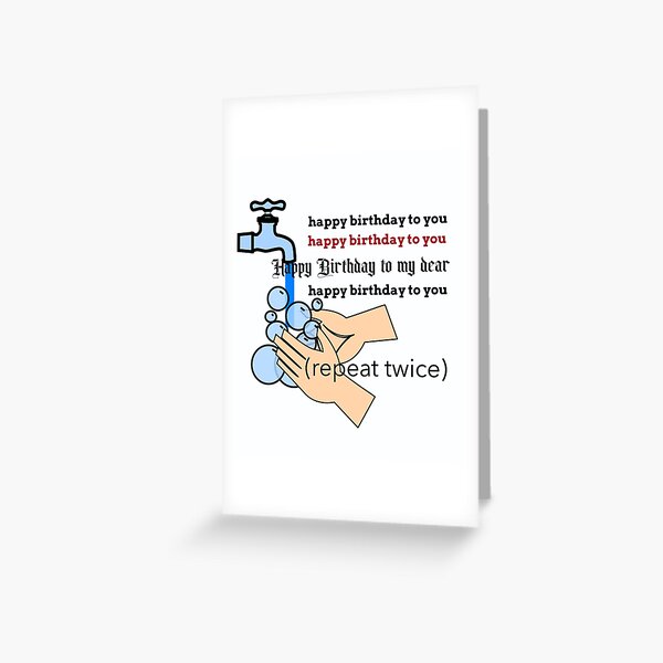 Item preview, Funny happy birthday during social distancing in year 2020 handwash designed and sold by helkav.