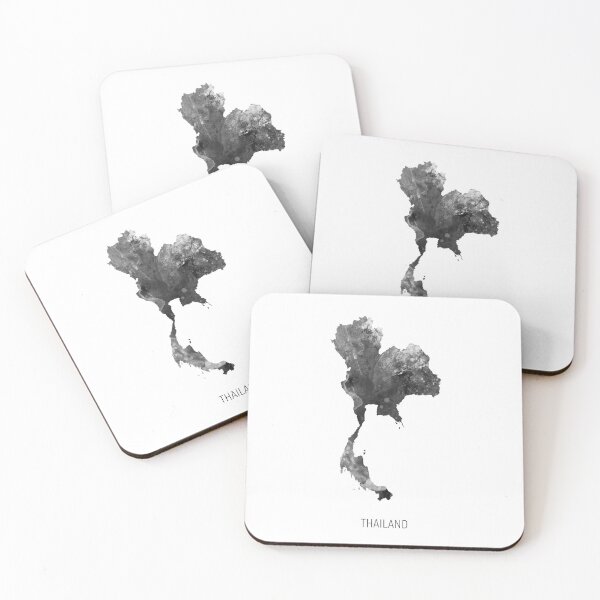Item preview, Thailand Watercolor Map designed and sold by ArtPrints.