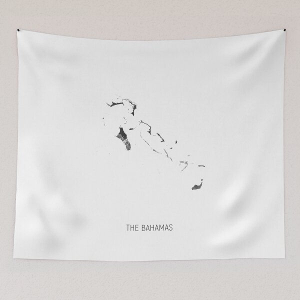 Item preview, The Bahamas Watercolor Map designed and sold by ArtPrints.