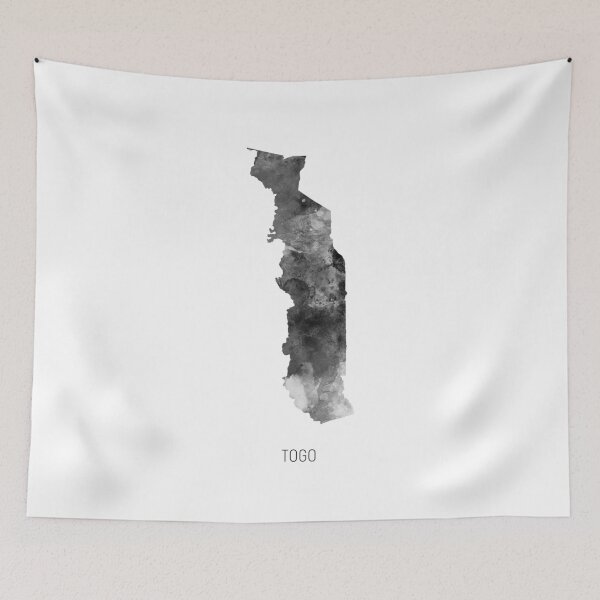 Item preview, Togo Watercolor Map designed and sold by ArtPrints.