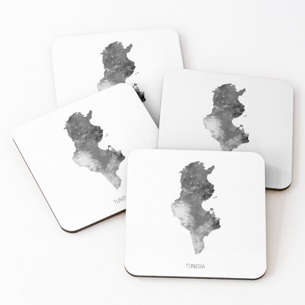 Item preview, Tunisia Watercolor Map designed and sold by ArtPrints.