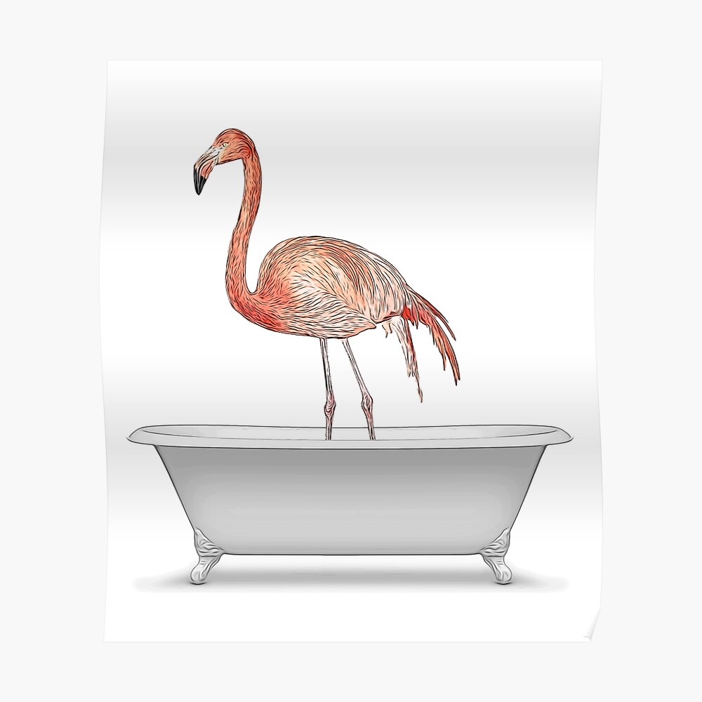 flamingo bathroom decor