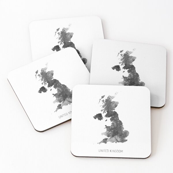 Item preview, United Kingdom Watercolor Map designed and sold by ArtPrints.