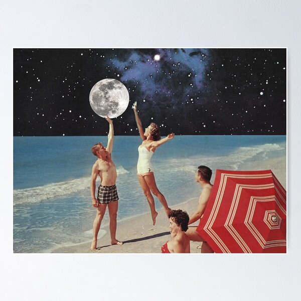 Reaching for the Moon // Beach Games Poster