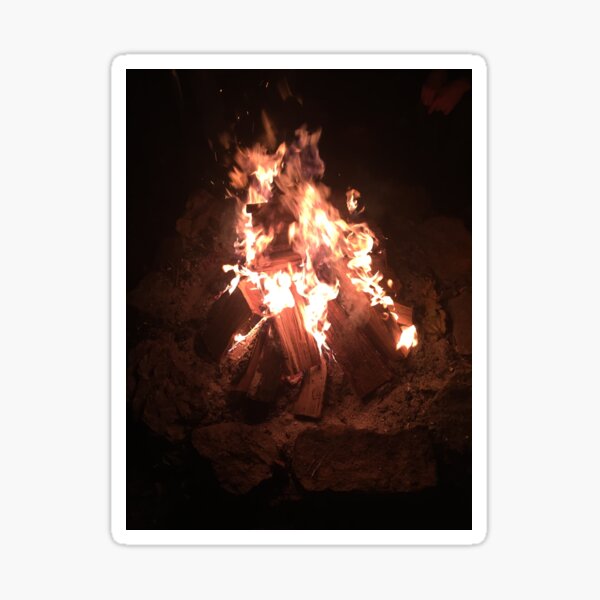 A Friendly Campfire Sticker
