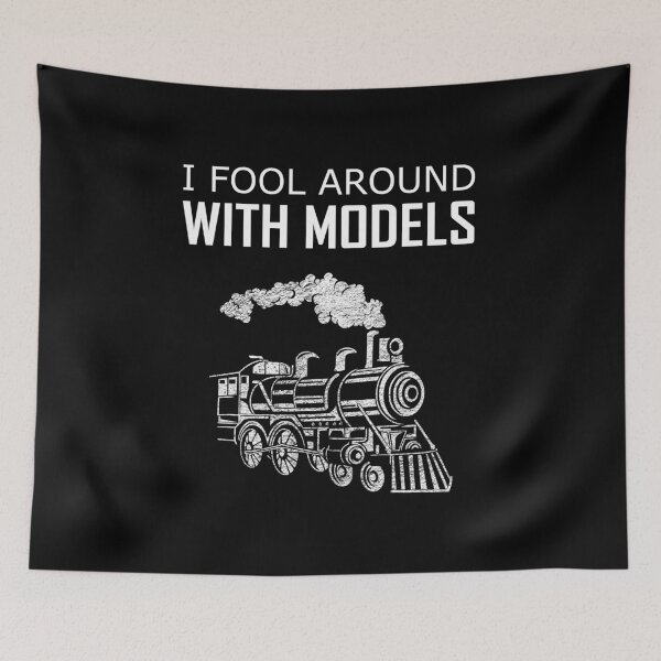 Item preview, I Fool Around With Models - Funny Train Gift designed and sold by Ibu83.