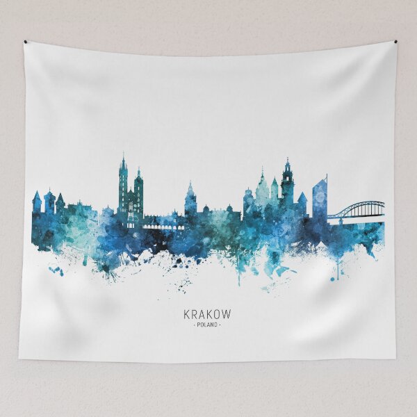 Item preview, Krakow Poland Skyline designed and sold by ArtPrints.