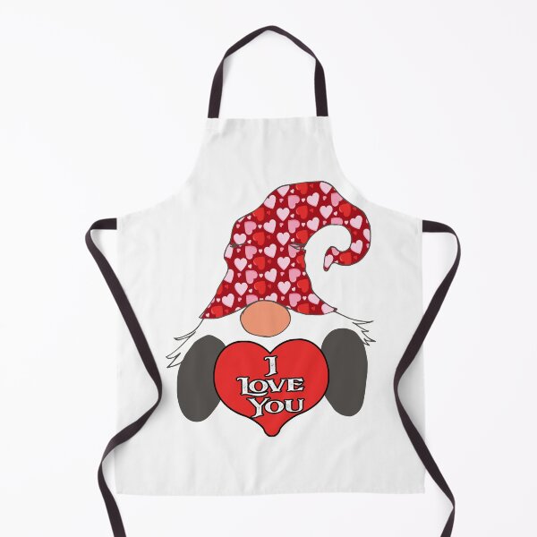 Item preview, Nordic Gnome I Love You Hearts Red designed and sold by funnytshirtemp.
