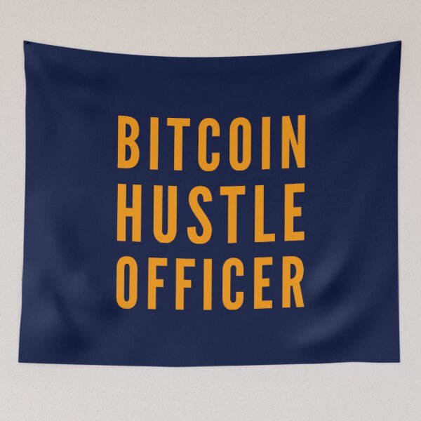 Item preview, Bitcoin Hustle Officer designed and sold by Bouzdesigns.