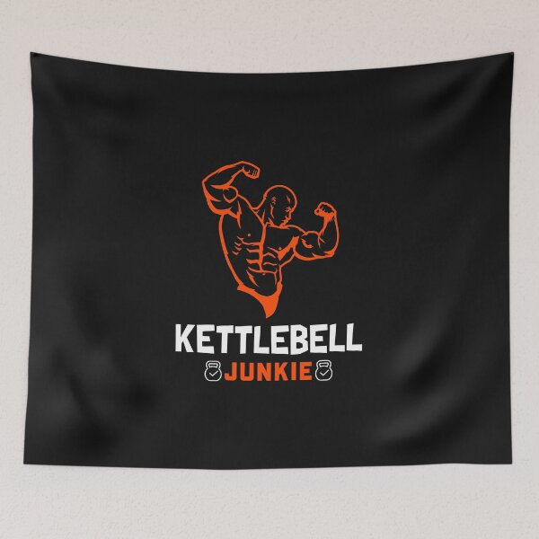 Item preview, Kettlebell Junkie Gym Workout Merch designed and sold by SanZal.