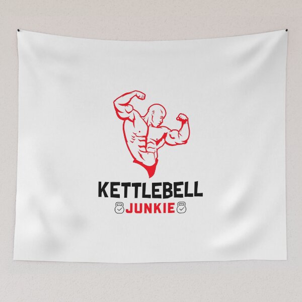 Item preview, Kettlebell Junkie Gym Merch designed and sold by SanZal.