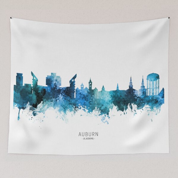 Item preview, Auburn Alabama Skyline designed and sold by ArtPrints.