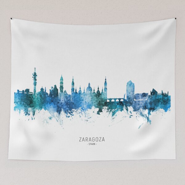 Item preview, Zaragoza Spain Skyline designed and sold by ArtPrints.
