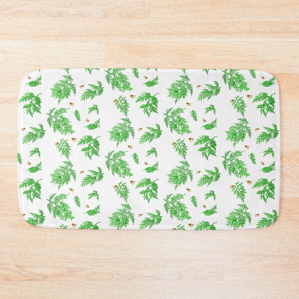 Item preview, Coniferous Cedar Leaf Pattern (on white) designed and sold by Davey's Designs.
