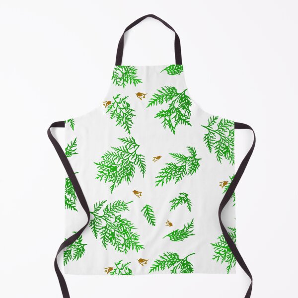 Item preview, Coniferous Cedar Leaf Pattern (on white) designed and sold by Davey's Designs.