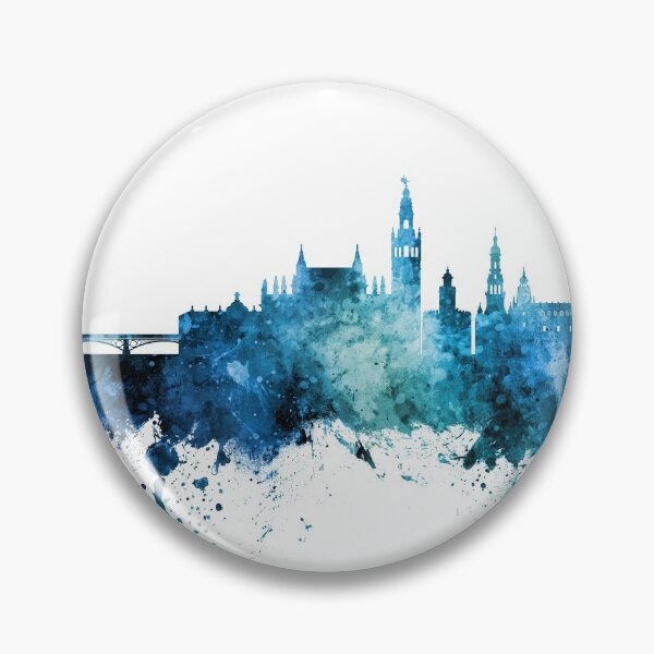 Item preview, Sevilla Spain Skyline designed and sold by ArtPrints.