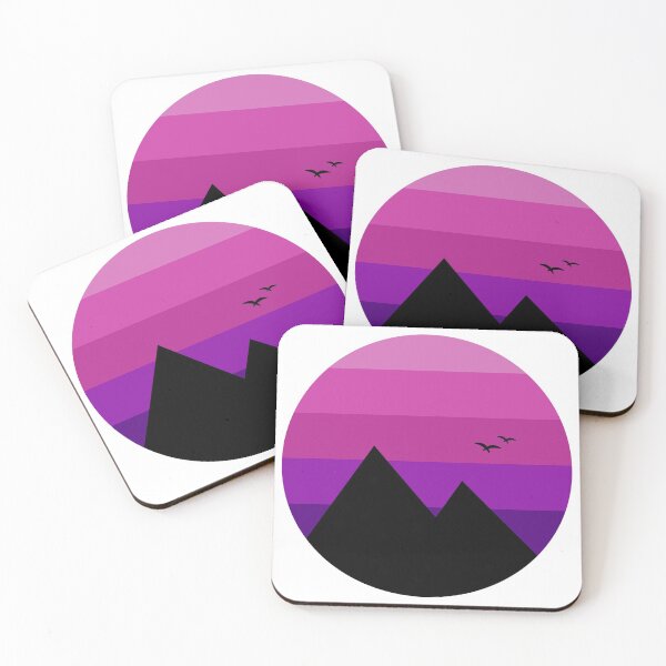 Item preview, Mountain at Sunset Vaporwave designed and sold by SanDhru.