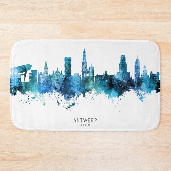 Item preview, Antwerp Belgium Skyline designed and sold by ArtPrints.