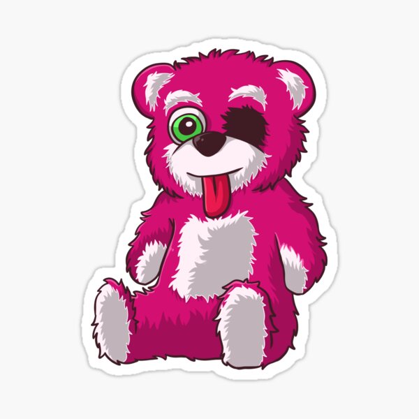 Pink Teddy Bear Sticker Ubicaciondepersonascdmxgobmx