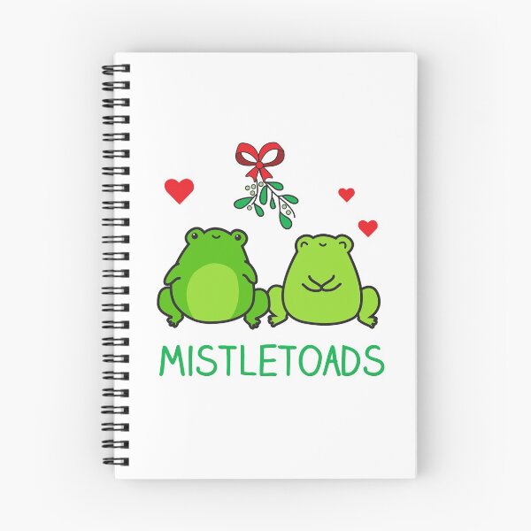 Item preview, Mistletoads, mistletoe Christmas toads, frogs designed and sold by IceCreamCat.